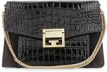 Carica l'immagine nel visualizzatore di Gallery, Borsa a mano Small GV3 in pelle stampa coccodrillo