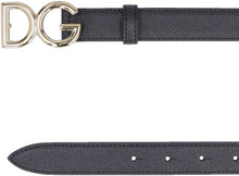 Carica l'immagine nel visualizzatore di Gallery, Cintura in pelle con fibbia DG
