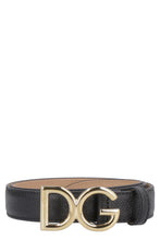 Carica l'immagine nel visualizzatore di Gallery, Cintura in pelle con fibbia DG