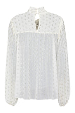 Carica l&#39;immagine nel visualizzatore di Gallery, Blusa in chiffon a pois
