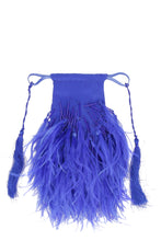 Carica l&#39;immagine nel visualizzatore di Gallery, Clutch bag Greta con piume
