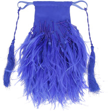 Carica l&#39;immagine nel visualizzatore di Gallery, Clutch bag Greta con piume
