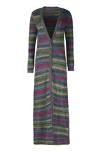 Carica l&#39;immagine nel visualizzatore di Gallery, Cardigan lungo a righe
