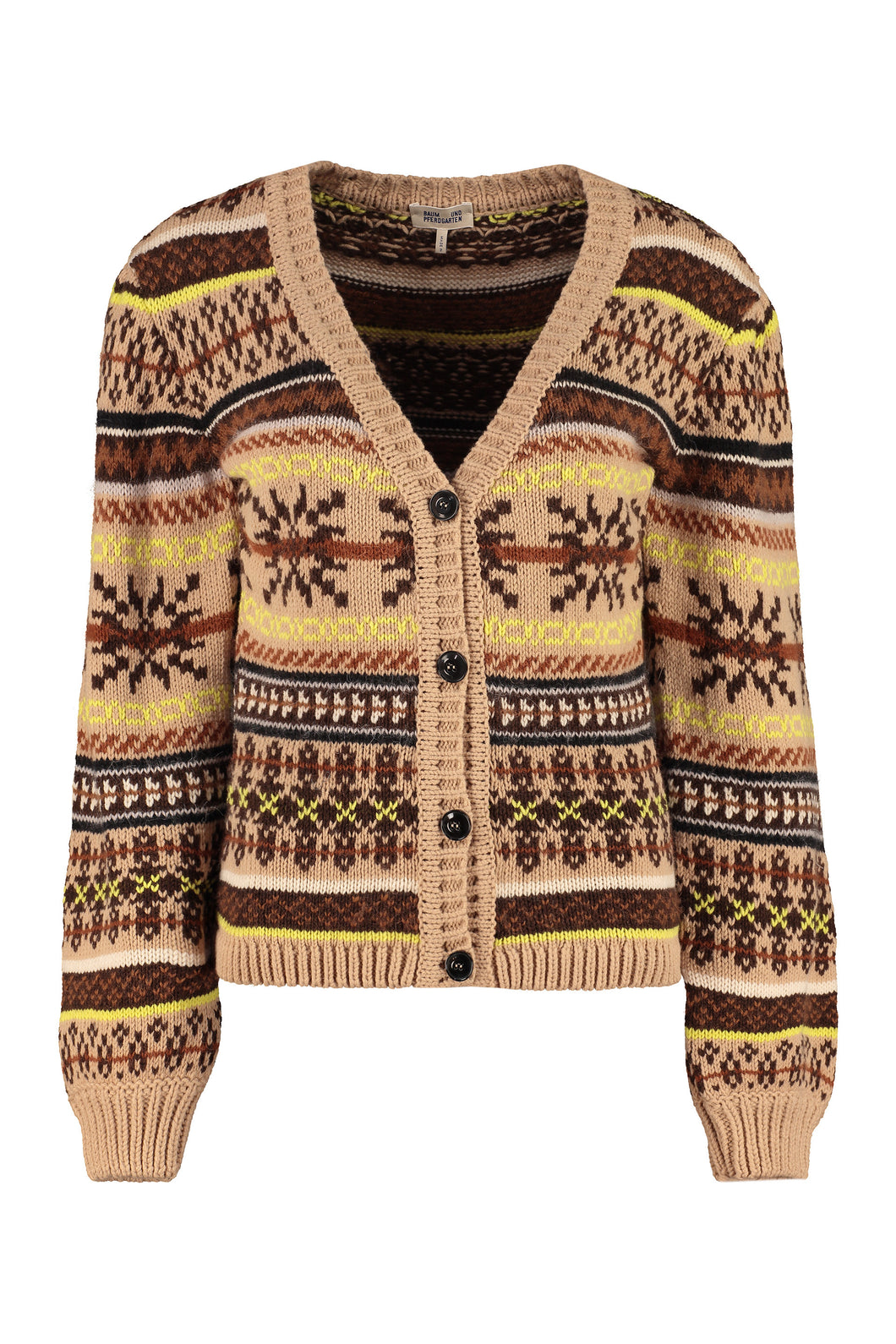 Cardigan in maglia jacquard