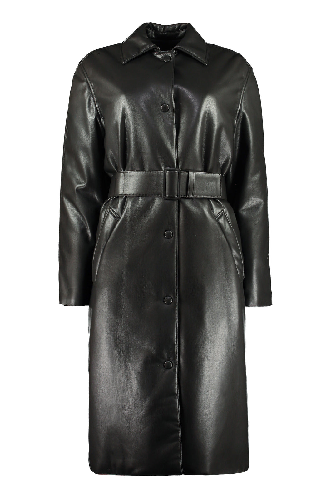 Cappotto imbottito in ecopelle