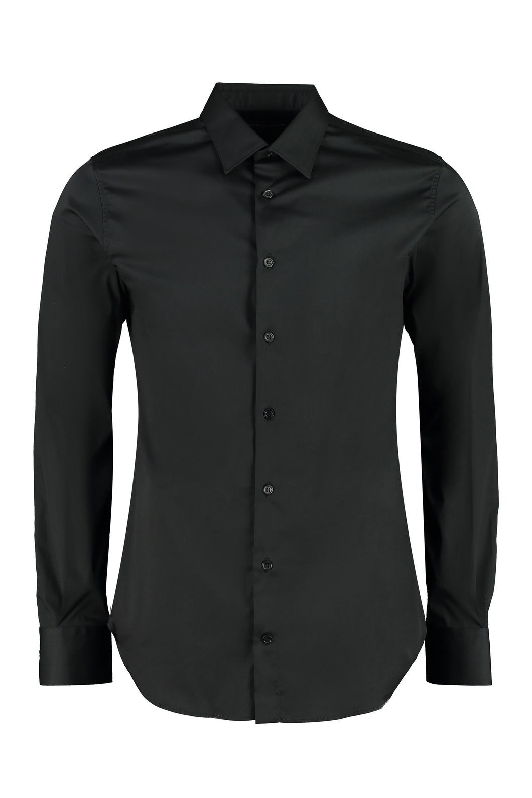 Camicia in cotone con collo all'italiana