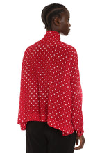 Carica l&#39;immagine nel visualizzatore di Gallery, Blusa in seta a pois
