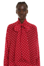 Carica l&#39;immagine nel visualizzatore di Gallery, Blusa in seta a pois
