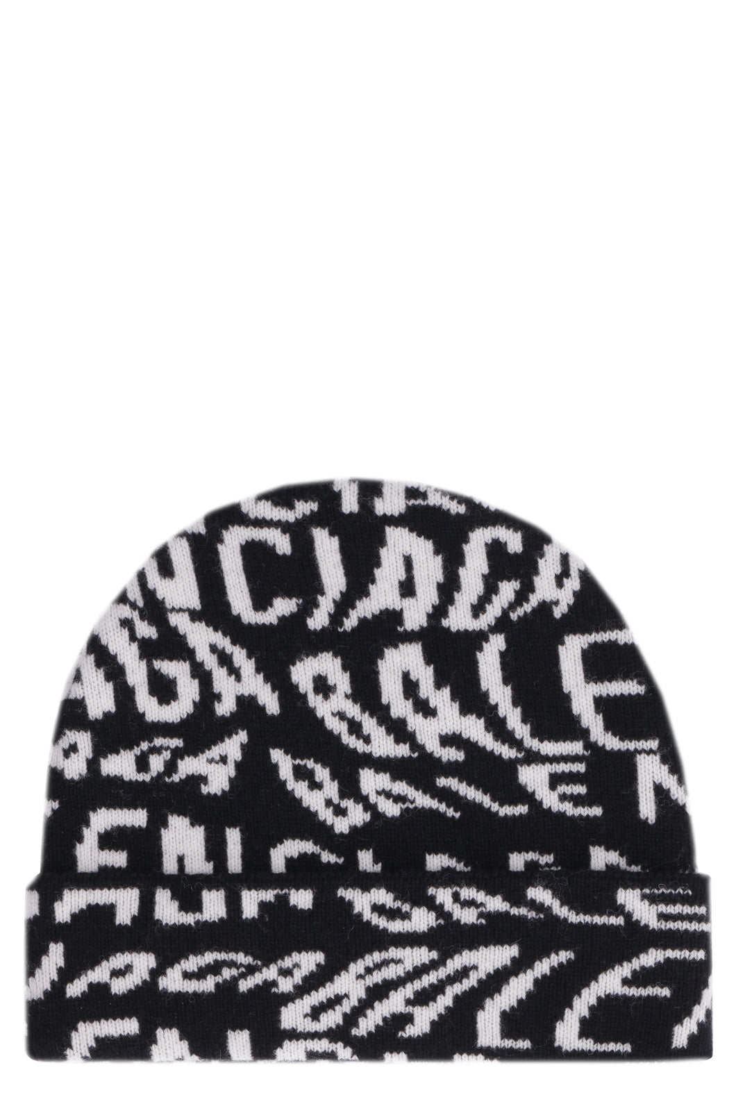 Cappello in lana con logo all-over