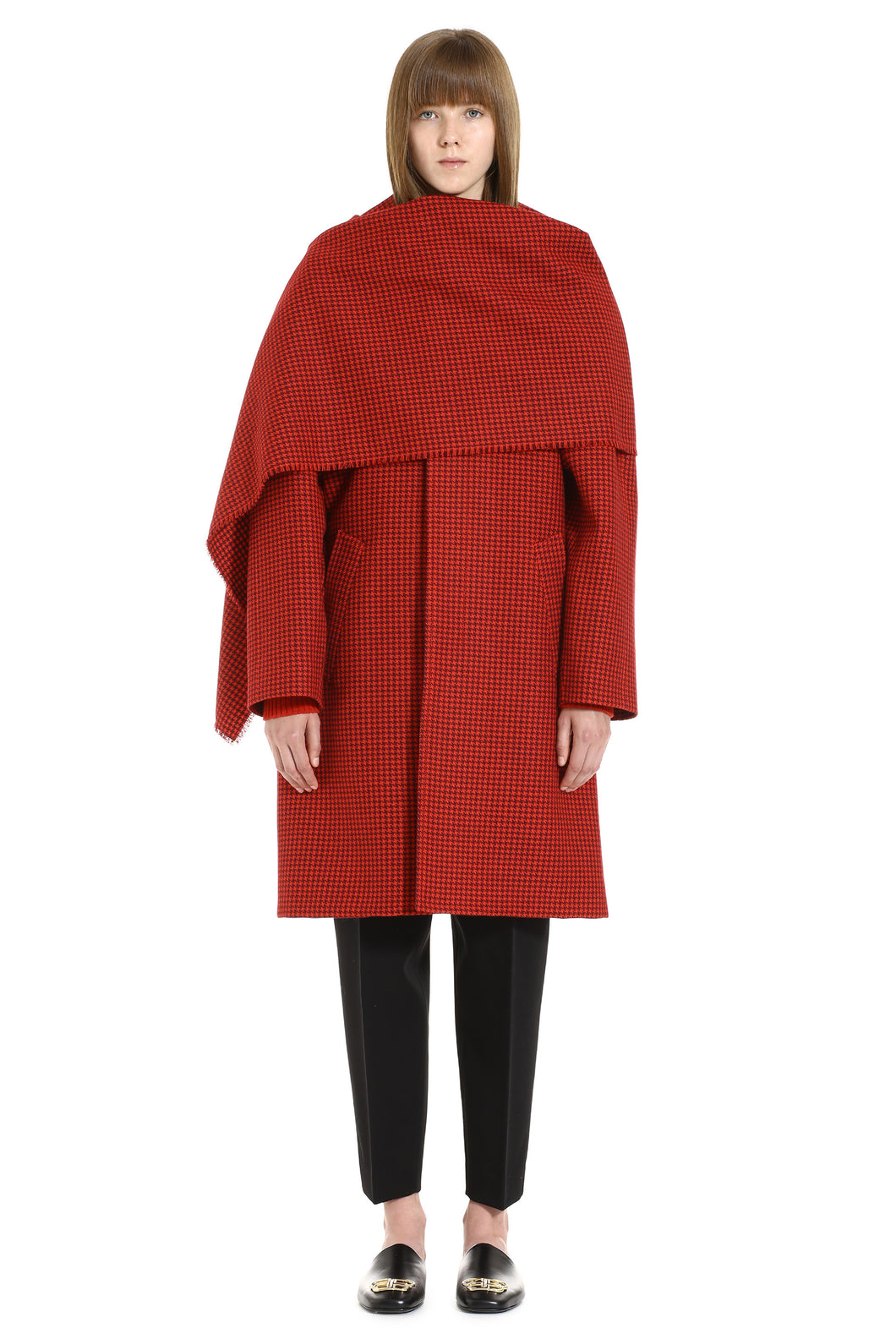 Cappotto lungo in lana vergine