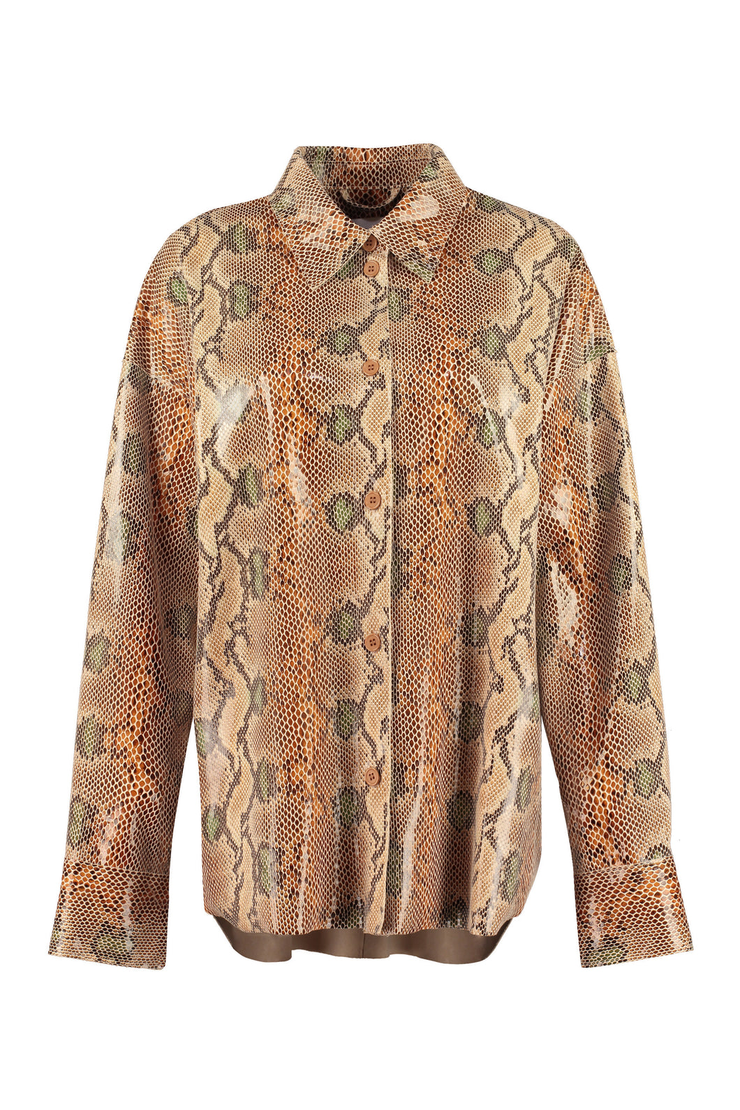 Camicia Dee in ecopelle stampa pitone