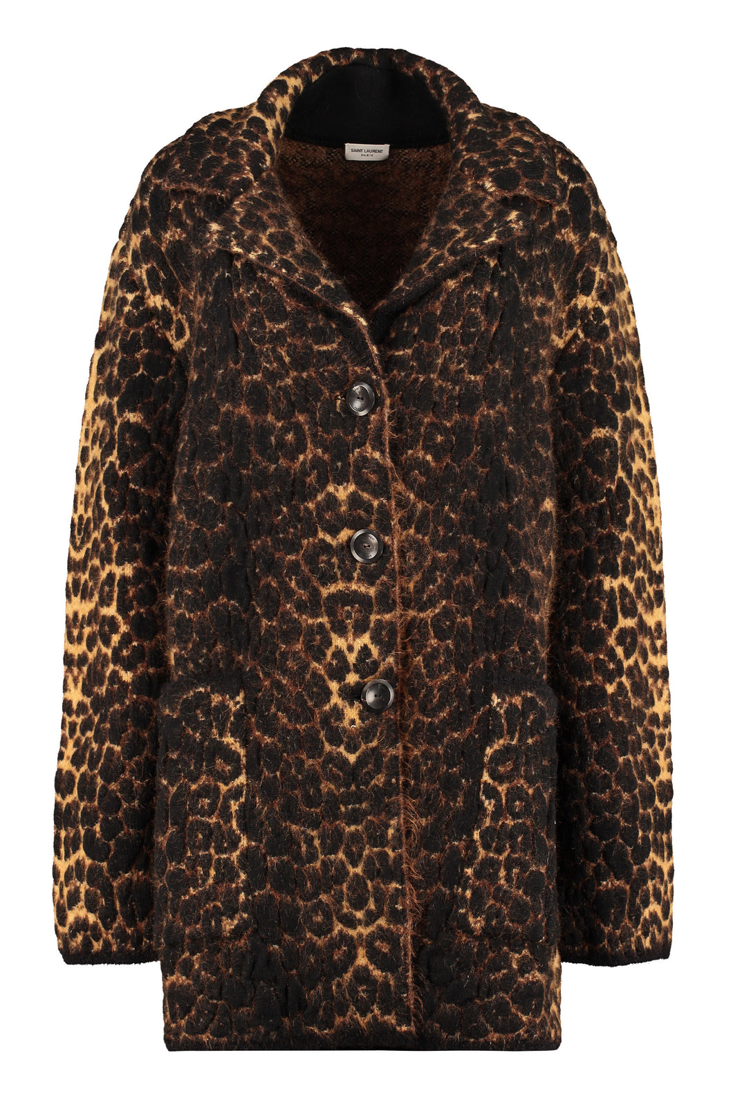 Cappotto in maglia jacquard