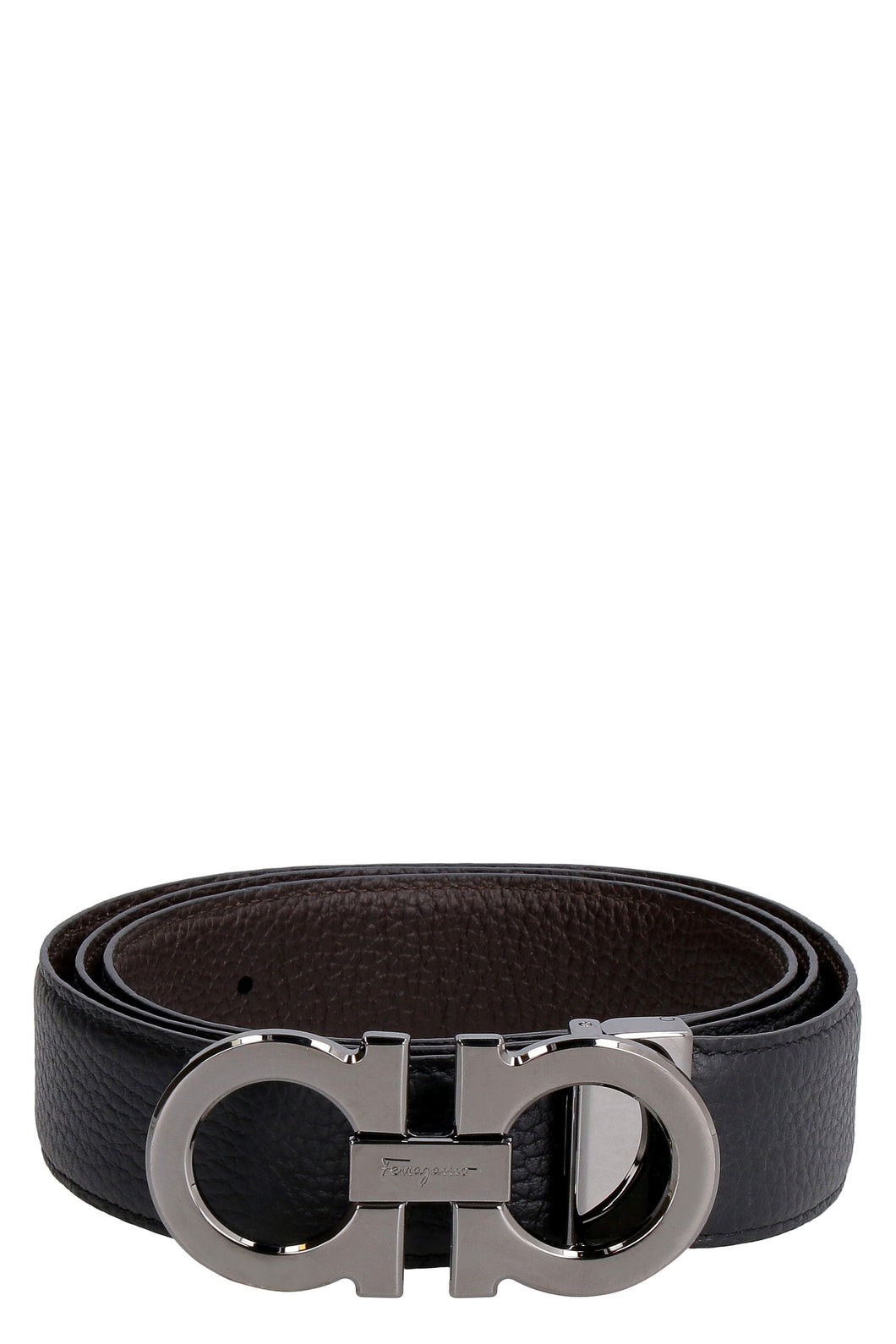 Cintura reversibile in pelle