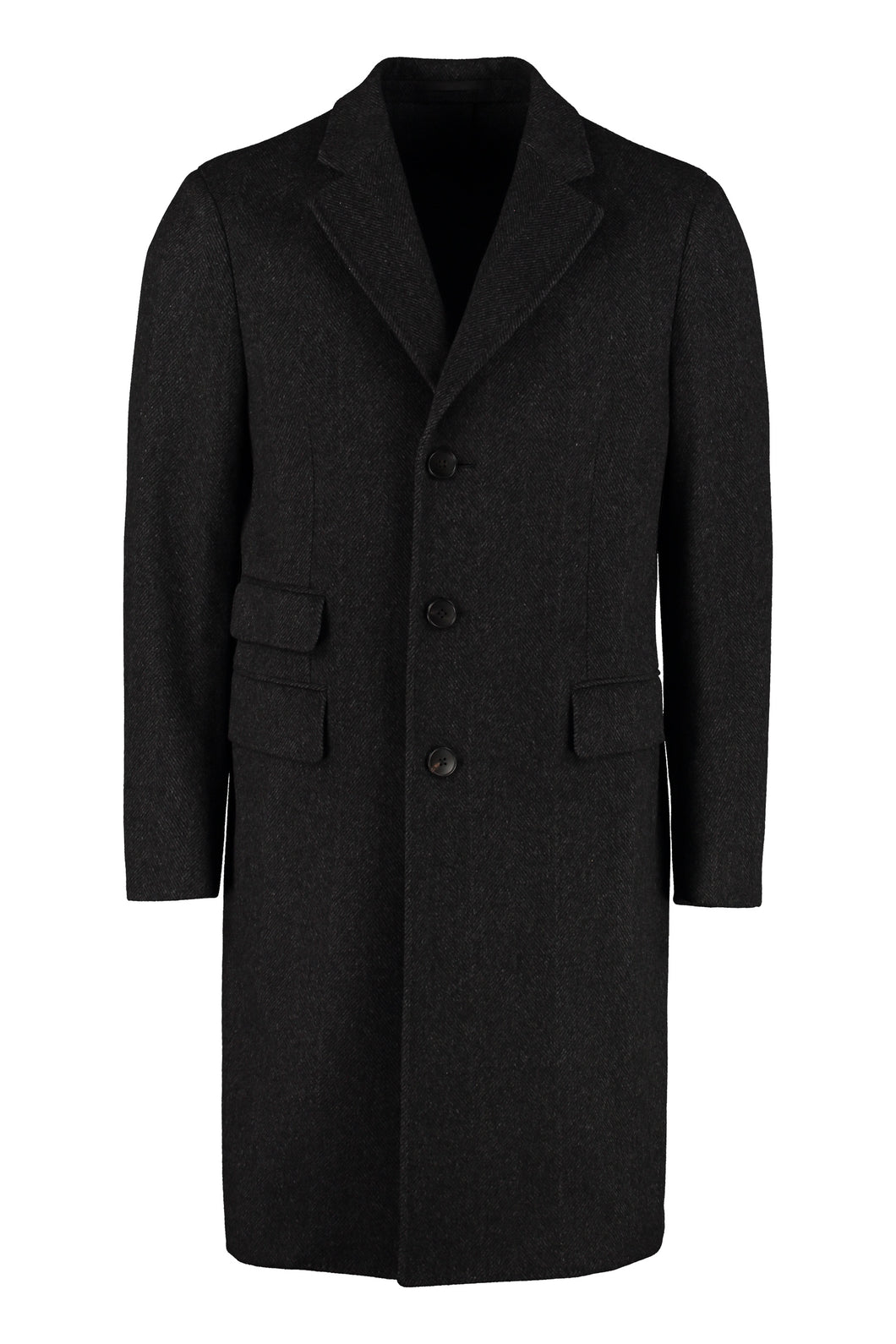 Cappotto monopetto in lana