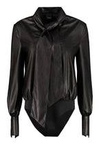 Carica l&#39;immagine nel visualizzatore di Gallery, Blusa-body Adamo in ecopelle
