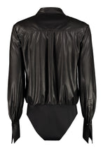 Carica l&#39;immagine nel visualizzatore di Gallery, Blusa-body Adamo in ecopelle
