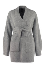 Carica l&#39;immagine nel visualizzatore di Gallery, Cardigan a costine Barbadua con cintura
