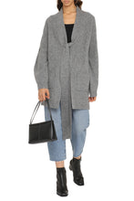 Carica l&#39;immagine nel visualizzatore di Gallery, Cardigan a costine Barbadua con cintura
