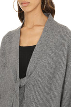 Carica l&#39;immagine nel visualizzatore di Gallery, Cardigan a costine Barbadua con cintura
