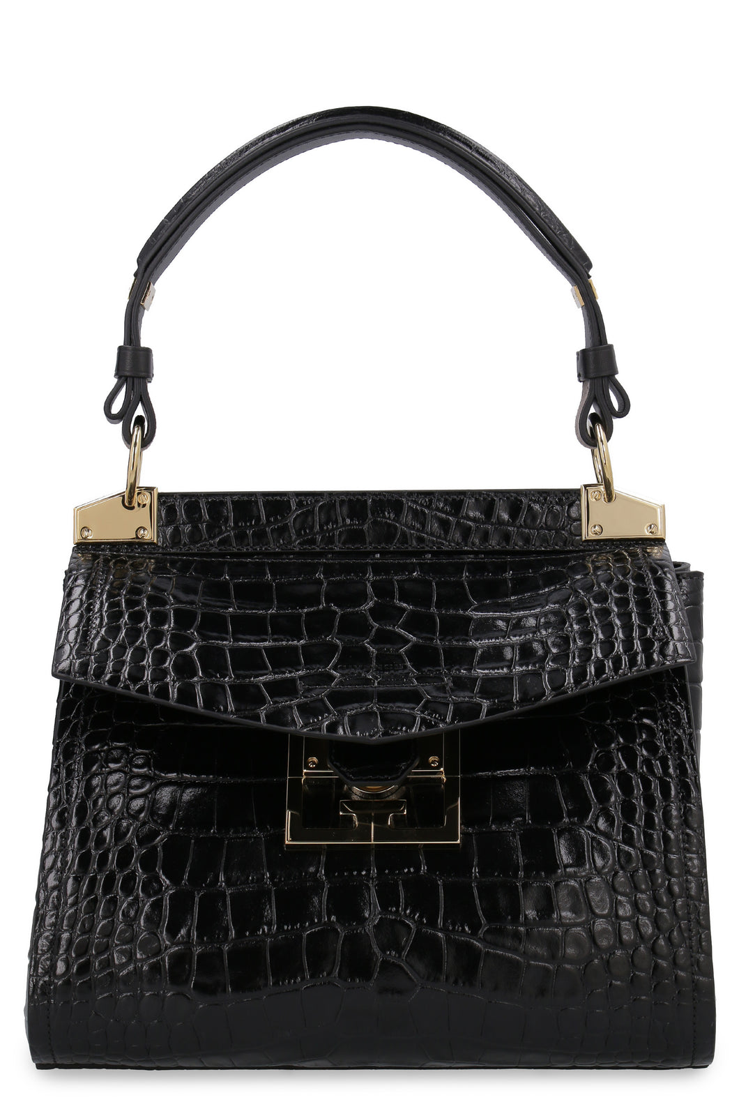 Borsa Mystic in pelle effetto coccodrillo