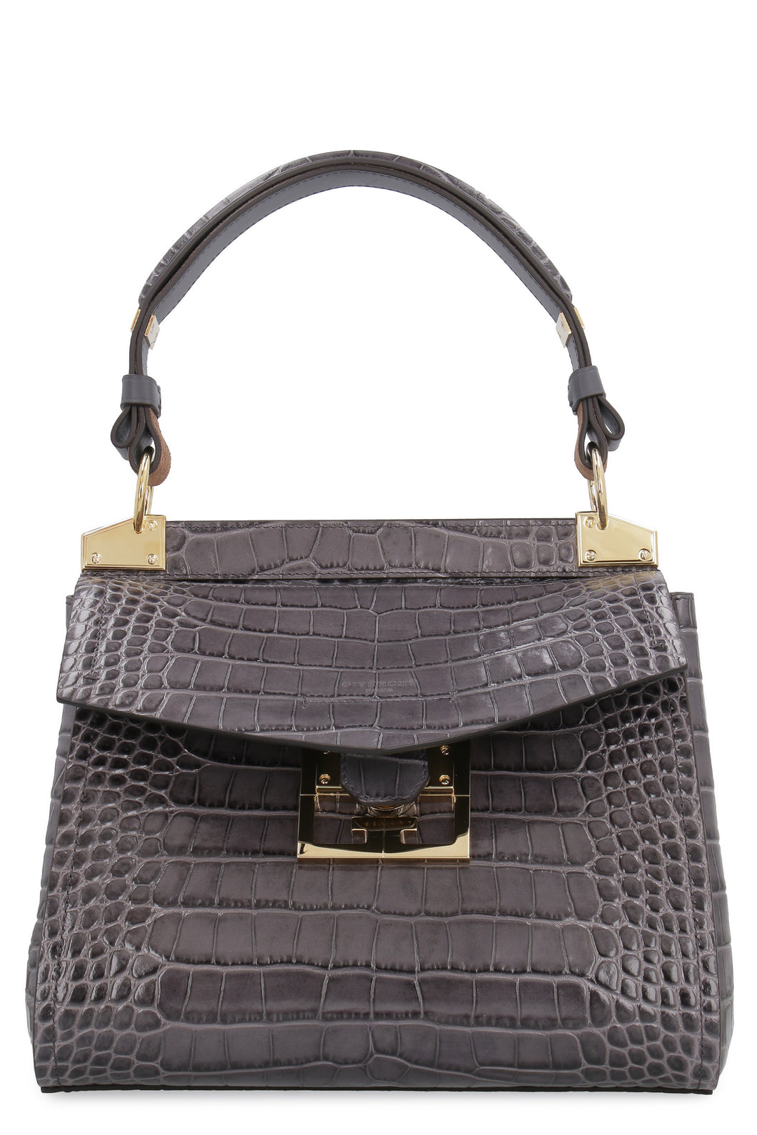 Borsa in pelle Mystic effetto coccodrillo