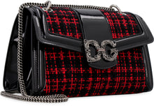 Carica l&#39;immagine nel visualizzatore di Gallery, Borsa a spalla DG Amore in tweed
