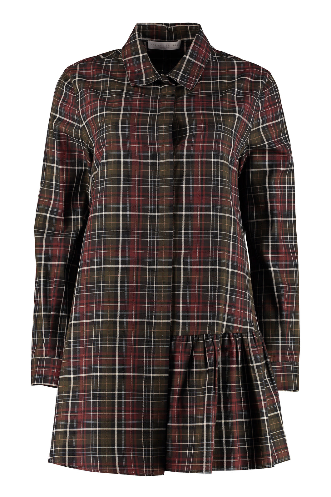 Camicia in cotone motivo check