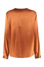 Carica l&#39;immagine nel visualizzatore di Gallery, Camicia in raso con volant
