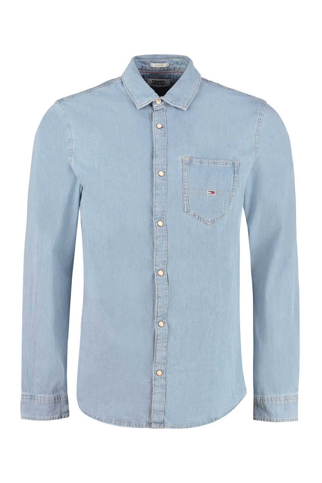 Camicia in denim con logo