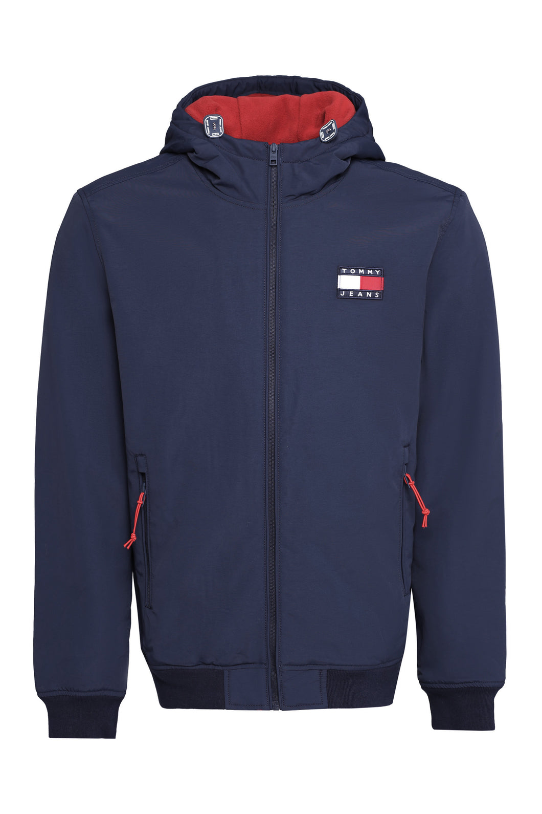 Bomber in nylon con cappuccio