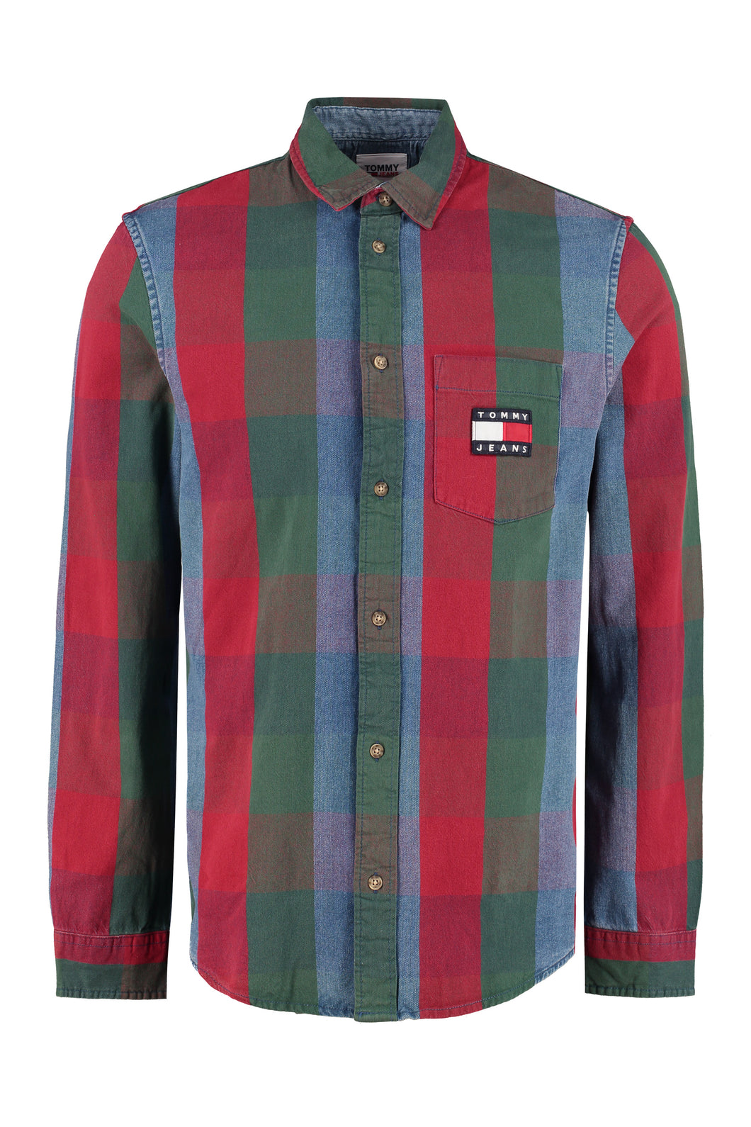 Camicia in cotone con chiusura a bottoni