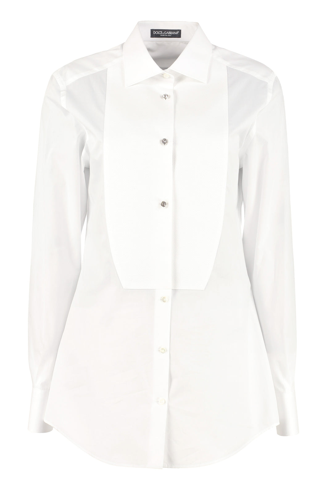 Camicia tuxedo in popeline