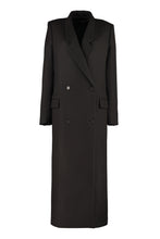 Carica l&#39;immagine nel visualizzatore di Gallery, Cappotto doppiopetto lungo

