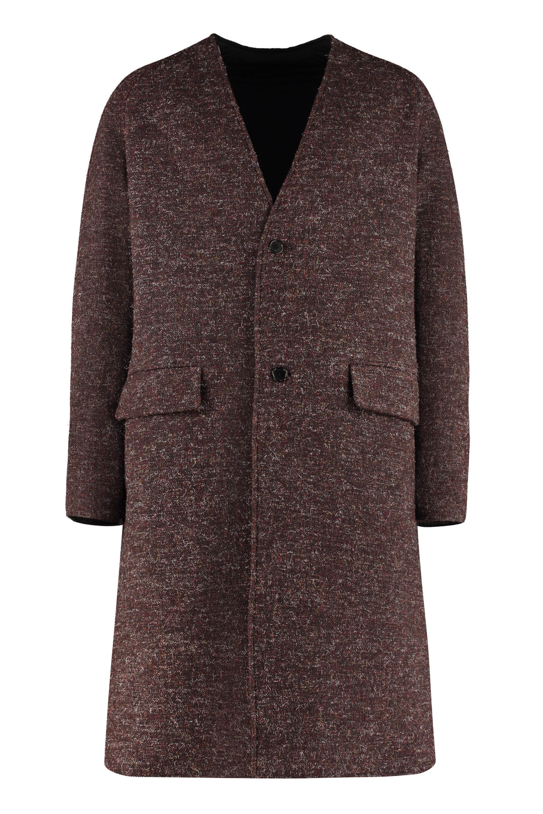 Cappotto in misto lana reversibile