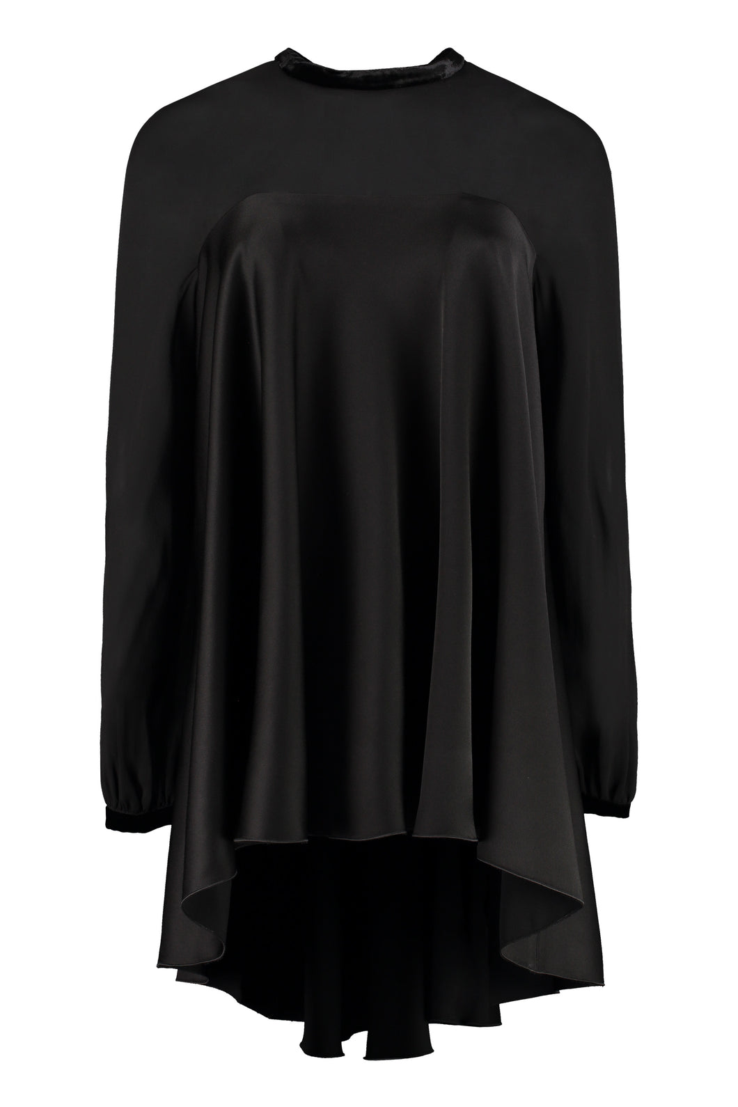 Blusa Hieros in crêpe envers satin