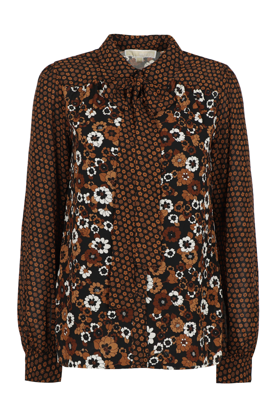 Camicia in crêpe stampato