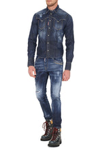 Carica l&#39;immagine nel visualizzatore di Gallery, Camicia in denim con logo
