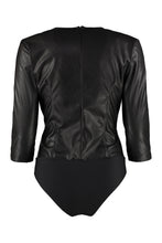 Carica l&#39;immagine nel visualizzatore di Gallery, Blusa-body Tutelare in ecopelle
